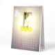 Desktop Calendar - White Boxboard